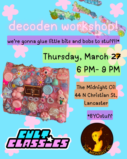 Decoden Workshop with Cult Classics 3/27