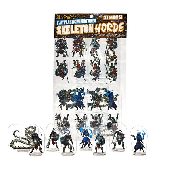 Flat Plastic Minis - Skeleton Horde